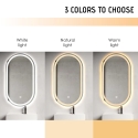 Miroir de salle de bain ovale design rétroéclairé avec antibuée Refur XL Catalogue