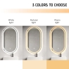 Miroir de salle de bain ovale design rétroéclairé avec antibuée Refur XL Catalogue