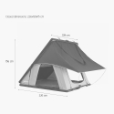 Tente de toit voiture 2 places avec auvent camping 140x225cm Mexico Achat