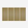  4 x Panneaux insonorisants décoratifs en bois doré 120x60cm Tabb-GO Promotion