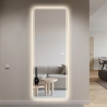 Miroir LED rectangulaire 170x65cm rétroéclairé Trefil Réductions