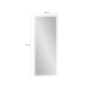 Miroir LED rectangulaire 170x65cm rétroéclairé Trefil Modèle