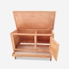 Clapier à lapin en bois extérieur abri jardin Carrot Offre