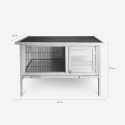 Clapier à lapin en bois extérieur abri jardin Carrot Réductions