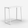 Bureau pliant gain de place 80x45x75 blanc travail et étude Wolly B Vente