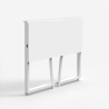 Bureau pliant gain de place 80x45x75 blanc travail et étude Wolly B Remises