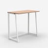Bureau pliant blanc et bois gain de place 80x45x75 Wolly W Vente