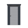 Abri de jardin box en polypropylène 130x190x196cm d'extérieur Nemi Remises