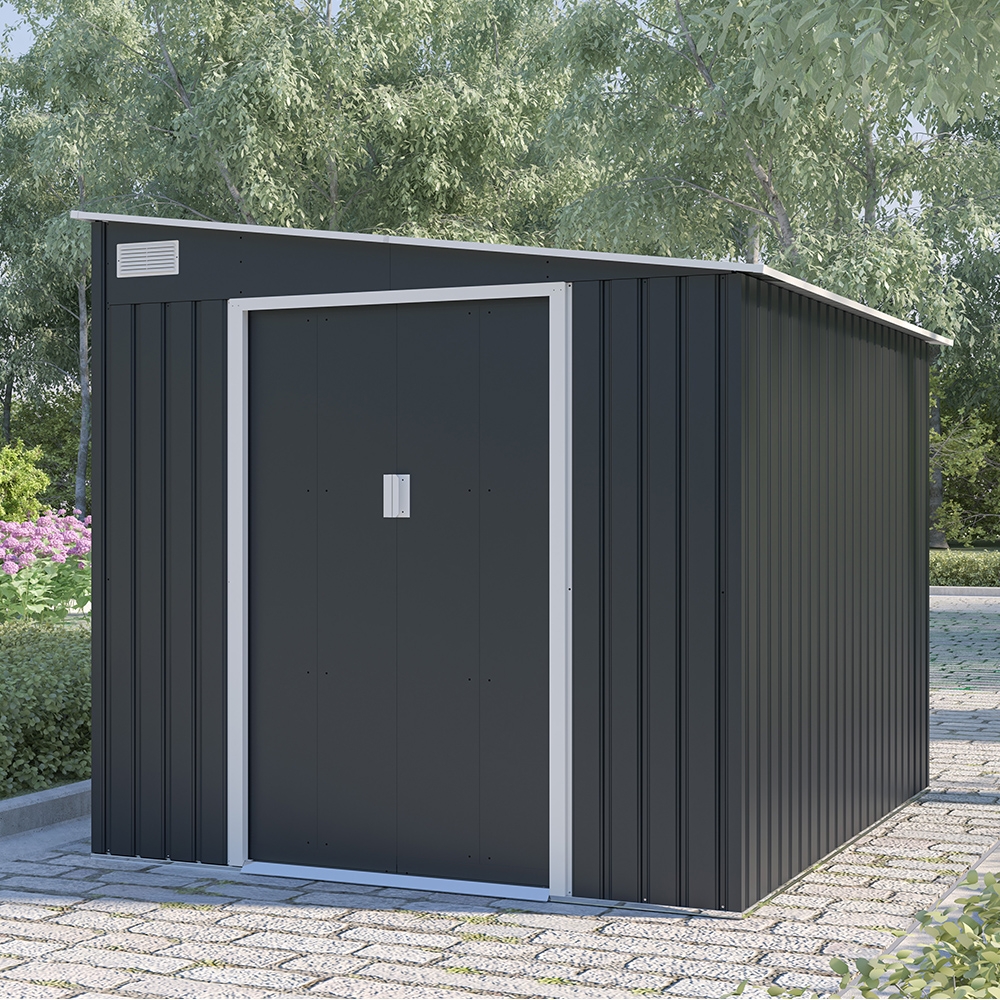 Cabane en métal pour jardin porte outils 214x257x193cm Ostuni Promotion
