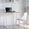 Bureau pliant blanc et bois gain de place 80x45x75 Wolly W Promotion