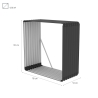 Abri de jardin extérieur en métal 110x52x110cm Livigno Modèle