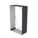 Abri en métal pour jardin extérieur 110x52x180cm Courmayeur Vente