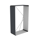 Abri en métal pour jardin extérieur 110x52x180cm Courmayeur Remises