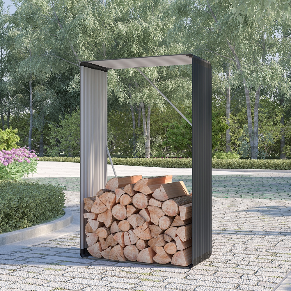 Abri en métal pour jardin extérieur 110x52x180cm Courmayeur Promotion