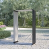 Abri en métal pour jardin extérieur 110x52x180cm Courmayeur Choix