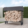 Abri de bûches de jardin avec bâche protectrice Sestriere Promotion