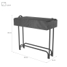 Abri de bûches de jardin avec bâche protectrice Sestriere Choix