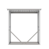 Abri à bois en métal porte-bûches jardin 182x89x190cm Vipiteno Catalogue