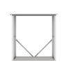 Abri à bois en métal porte-bûches jardin 182x89x190cm Vipiteno Remises