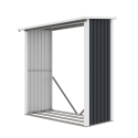 Abri à bois en métal porte-bûches jardin 182x89x190cm Vipiteno Vente