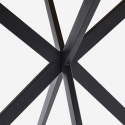 Table ronde 100cm bois pieds croisés cuisine salle à manger Mako Offre