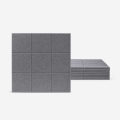 8 panneaux insonorisants décoratifs 60x60 en polyester gris Didi-GC Promotion