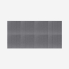 8 panneaux insonorisants décoratifs 60x60 en polyester gris Didi-GC Remises