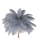 Lampadaire avec abat-jour en plumes et 3 sources lumineuses h160cm Palm L 