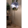 Lampadaire avec abat-jour en plumes et 3 sources lumineuses h160cm Palm L 