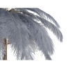 Lampe de table avec abat-jour en plumes et 2 sources lumineuses Palm S 