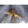 Lampe de table avec abat-jour en plumes et 2 sources lumineuses Palm S 