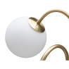Lampe de table avec base en métal et sphères en verre opale Glamy 4T Remises