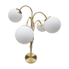Lampe de table avec base en métal et sphères en verre opale Glamy 4T Réductions