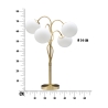 Lampe de table avec base en métal et sphères en verre opale Glamy 4T Modèle