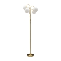 Lampadaire avec structure tissée et sphères en verre dépoli Glamy 4 Promotion