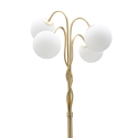 Lampadaire avec structure tissée et sphères en verre dépoli Glamy 4 Offre