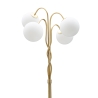 Lampadaire avec structure tissée et sphères en verre dépoli Glamy 4 Offre