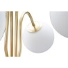Lampadaire avec structure tissée et sphères en verre dépoli Glamy 4 Remises