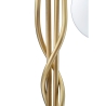 Lampadaire avec structure tissée et sphères en verre dépoli Glamy 4 Réductions