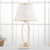Lampe de table élégante avec base dorée et abat-jour beige Flush S Vente
