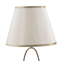Lampe de table élégante avec base dorée et abat-jour beige Flush S Offre