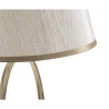Lampe de table élégante avec base dorée et abat-jour beige Flush S Catalogue