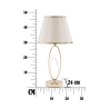 Lampe de table élégante avec base dorée et abat-jour beige Flush S Caractéristiques