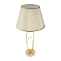Lampe de table élégante avec base dorée et abat-jour beige Flush M Offre
