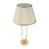 Lampe de table élégante avec base dorée et abat-jour beige Flush M Offre