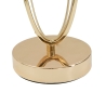 Lampe de table élégante avec base dorée et abat-jour beige Flush M Remises