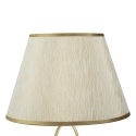 Lampe de table élégante avec base dorée et abat-jour beige Flush M Catalogue