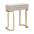Console d'entrée avec 2 tiroirs et pieds dorés 70x40cm Beauty Promotion