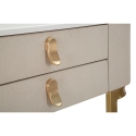 Console d'entrée avec 2 tiroirs et pieds dorés 70x40cm Beauty Choix
