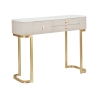Console d'entrée 3 tiroirs avec pieds dorés 100x40cm Glamour Promotion